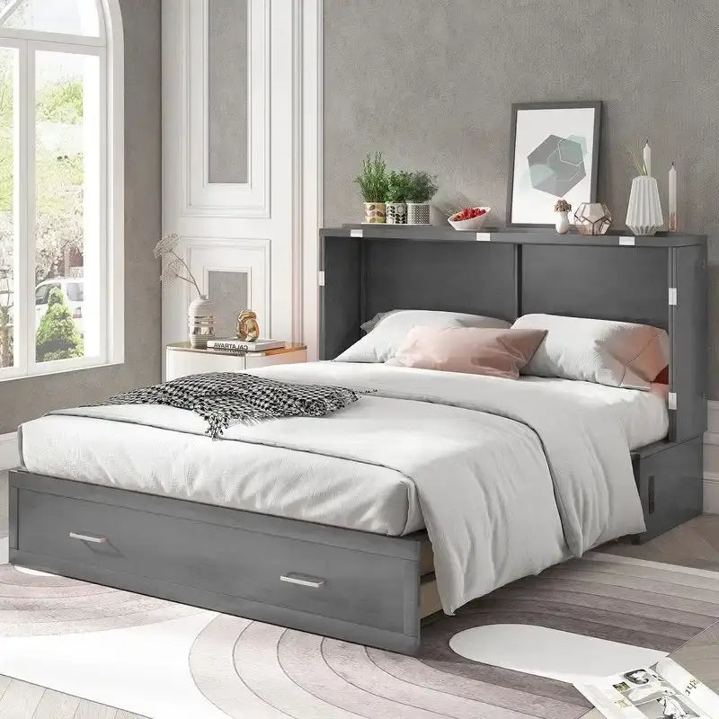 Lit escamotable Mixoy Murphy avec matelas et tiroir