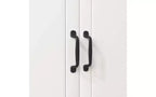 23 Armoires de cuisine en bois, armoire de garde-manger avec portes vitrées et tiroirs, étagères réglables, blanche
