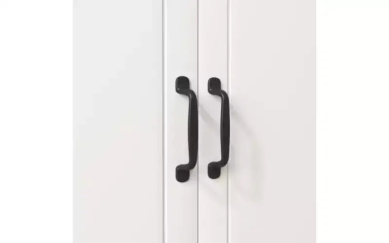 23 Armoires de cuisine en bois, armoire de garde-manger avec portes vitrées et tiroirs, étagères réglables, blanche