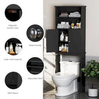 Meuble de rangement à suspendre au-dessus des toilettes Futzca avec porte