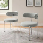 Chaises de salle à manger en tissu Albie – Lot de 2