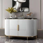 Buffet Glam Marble gris avec rangement