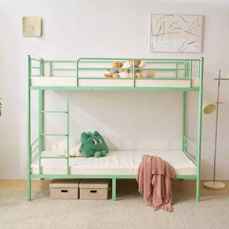 Lit Superposé Karl Home en Acier, Deux Places, avec Échelle, pour Chambre à Coucher, Dortoir, Enfants et Adultes