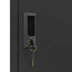 Armoire de vestiaire en acier anthracite à 6 portes, multi-utilisateurs