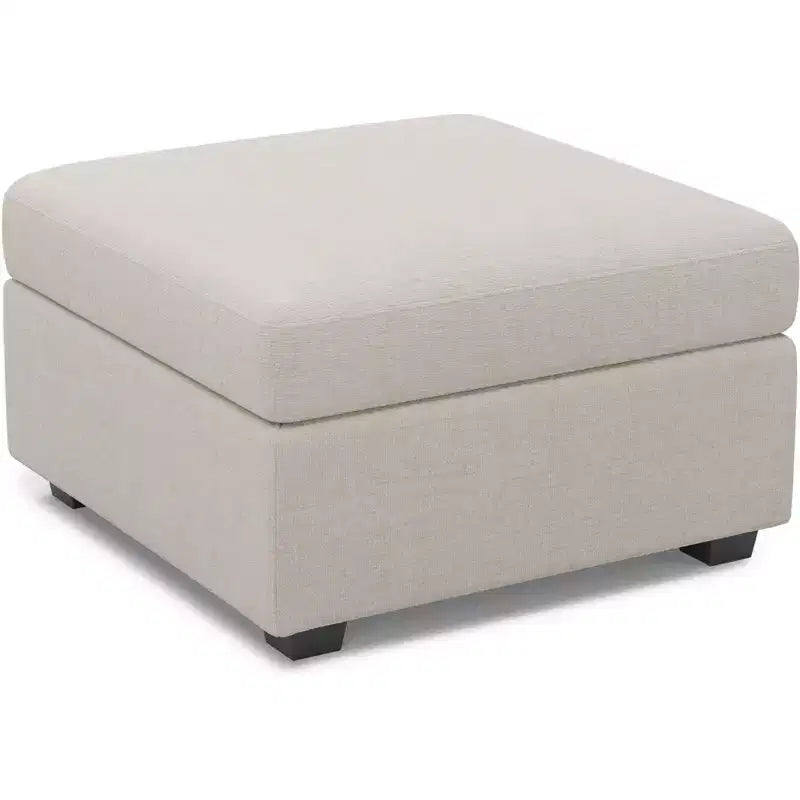 Module Pouf Ottoman Belffin en Chenille - Repose-Pieds de Rangement Modulaire avec Tissu Doux pour la Peau et Conception à Installation Rapide