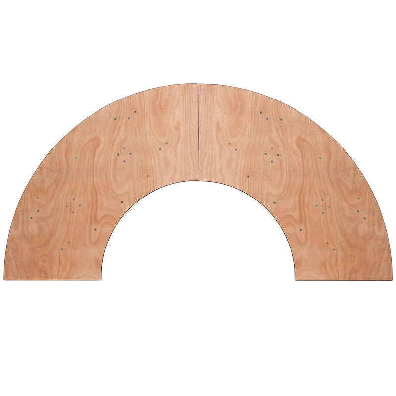 Table de banquet pliante en bois en serpentine de 1,22 m - 61 larg. x 122 prof. x 77 haut. (cm) - 61 larg. x 122 prof. x 77 haut. (cm)