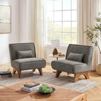 Lot de 2 fauteuils d'appoint en polyester Art Leon