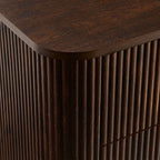 Table de chevet à 2 tiroirs - Noyer