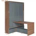 Lit escamotable GDF Studio Lawrence double avec bureau pliable