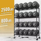 Étagère métallique de rangement robuste avec roulettes, 2500 lb, certifiée NSF
