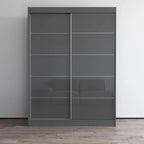 Armoire Aria 2 portes au fini lustré moderne