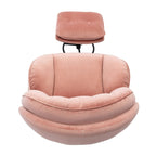 Fauteuil d'appoint avec pouf