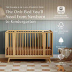 Lit de bébé convertible 8-en-1 Babyletto Palma avec berceau et kits pour lit de tout-petit