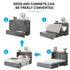 Lit escamotable Mixoy Murphy avec matelas et tiroir