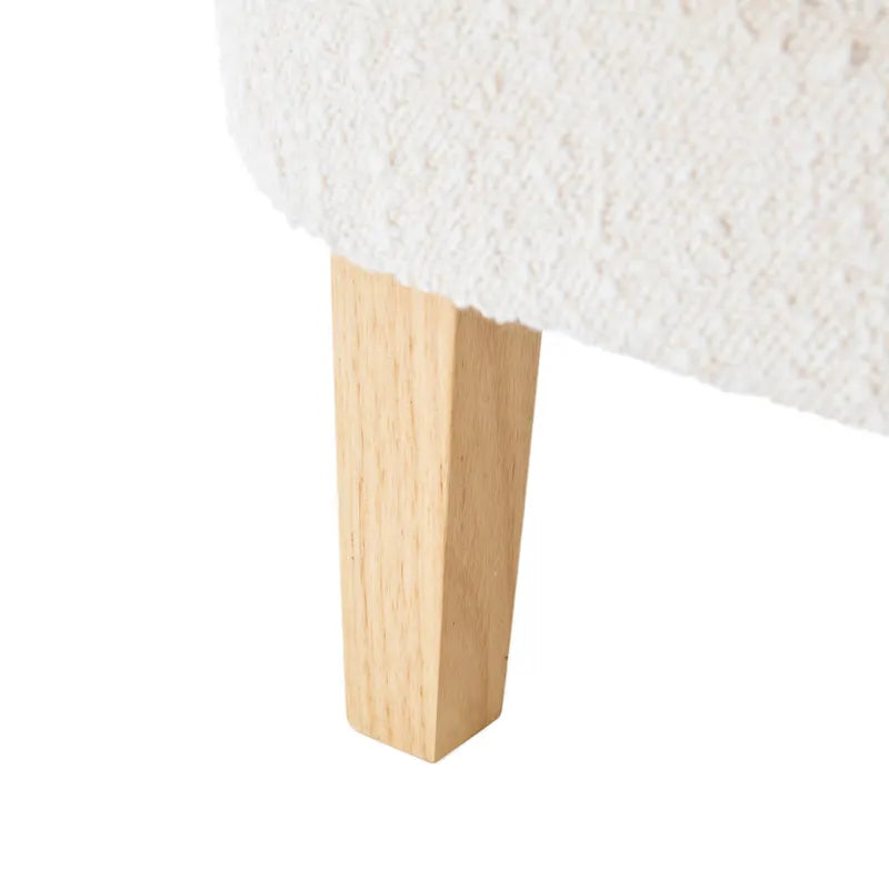 Fauteuil club Christopher Knight Home en boucle d'amande clouté