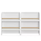 Lit bébé convertible 4-en-1 avec tiroir et étagères amovibles, base de matelas réglable