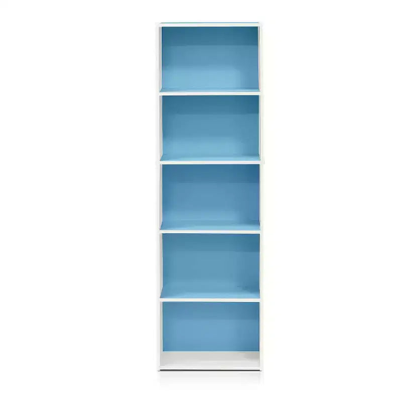Furinno Étagère de rangement réversible 5 cubes pour livres, ouverte, horizontale ou verticale