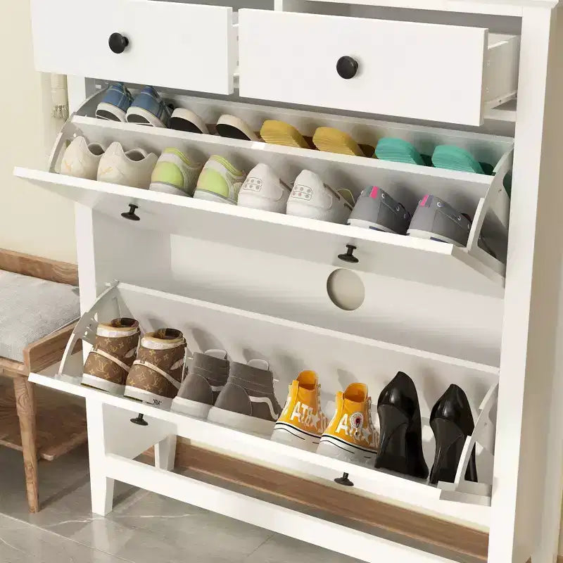 Meuble à chaussures basculant Famapy : Élégant, spacieux et astucieux pour votre entrée