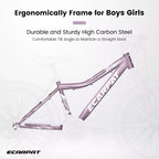VTT Zeus & Ruta 26 avec 21 vitesses, suspension avant, freins en V, cadre en acier au carbone pour adolescents et femmes