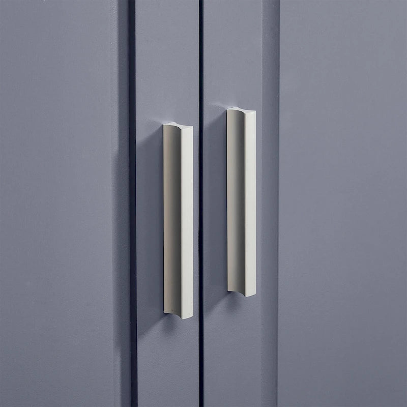 Armoire de rangement haute et large avec portes pour salle de bain/bureau