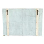 40 Armoire haute de rangement à 4 portes en bois recyclé et métal avec portes vitrées, marron