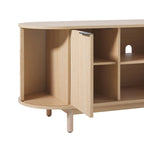 Meuble TV Middlebrook Modern Reeded de 60 po avec bords arrondis