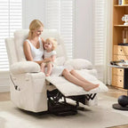 Fauteuil inclinable releveur avec massage et chauffage, fauteuils inclinables électriques surdimensionnés, siège de cinéma maison avec 2 porte-gobelets latéraux, fauteuil simple inclinable à bascule