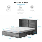 Lit escamotable Mixoy Murphy avec matelas et tiroir