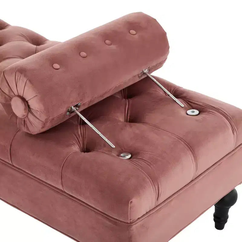 Banc de bout de lit moderne pour chambre à coucher, banc de fenêtre rembourré en velours avec 2 oreillers détachables pour salon ou entrée - Panipeachy