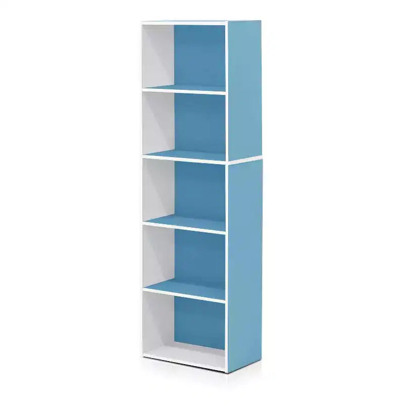 Furinno Étagère de rangement réversible 5 cubes pour livres, ouverte, horizontale ou verticale