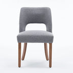 Lot de 4 chaises de salle à manger tapissées de tissu