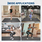 Tapis de danse portable en PVC 4x6, tapis de danse antidérapant et résistant aux rayures de 5 mm d'épaisseur pour ballet, jazz, claquettes, yoga, pilates et exercices à domicile
