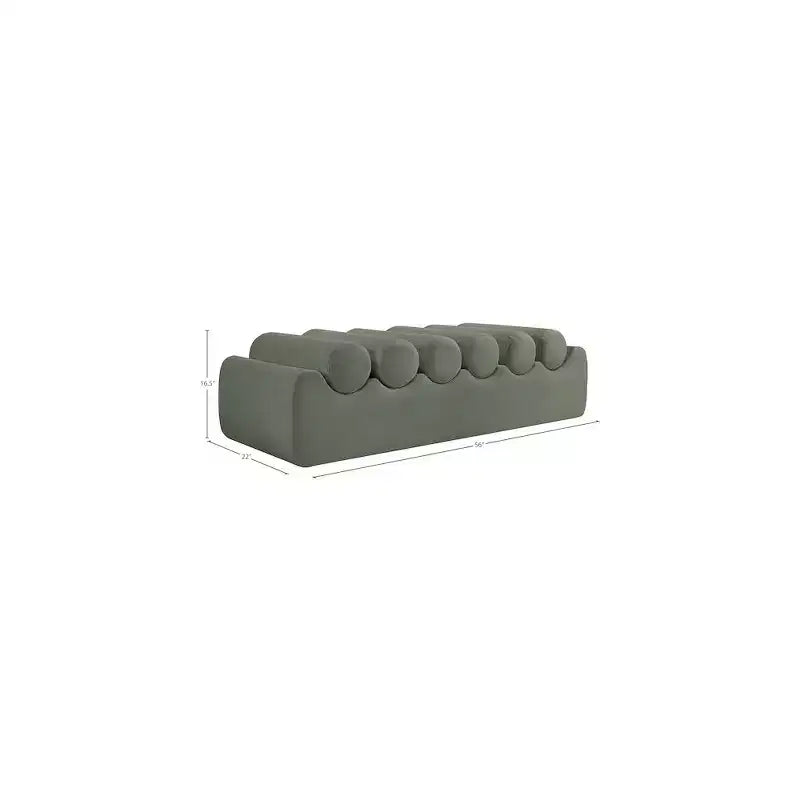 Meridian Furniture, Banc Rumble en cuir végétalien