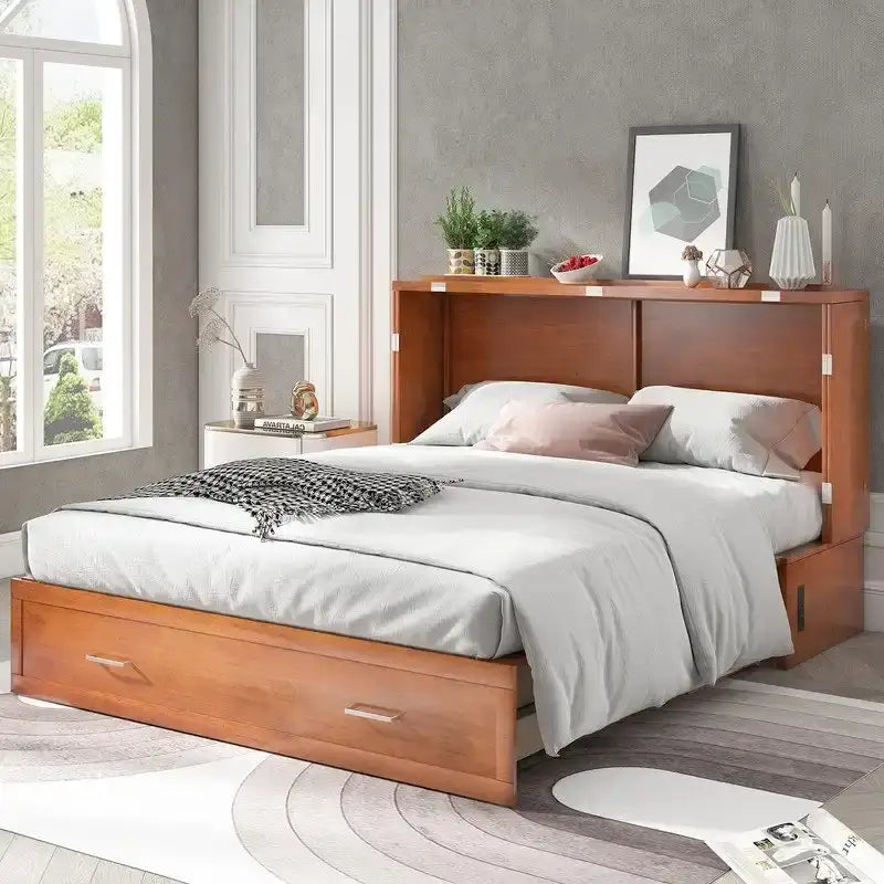 Lit escamotable Mixoy Murphy avec matelas et tiroir
