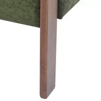 Fauteuil d'appoint rembourré en bois d'hévéa moderne Noah Christopher Knight Home