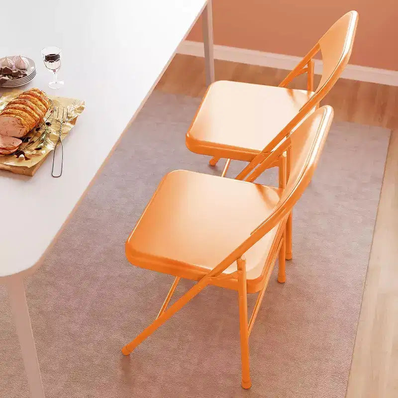 Lot de 8 chaises pliantes tout acier avec dossier, chaises pliantes en métal robustes, capacité de 159 kg, convient pour l'intérieur et l'extérieur