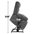 Fauteuil inclinable électrique double moteur avec massage et chaleur pour personnes âgées, grands fauteuils inclinables simples "Lazy Boy" avec télécommande