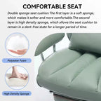 Efomao Chaise de Bureau Ergonomique 400 lbs, Grande Chaise d'Ordinateur en Cuir PU pour Personnes de Grande Taille, Fauteuil de Direction avec Repose-Pieds et Soutien Lombaire