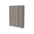 Table pliante Tacoma, sept étagères intérieures, finition blanche, haute qualité et durable