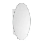 Armoire à pharmacie murale avec miroir 20 po L x 30 po H, sans cadre, biseautée, avec arc irrégulier