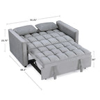 Canapé-lit convertible tufté à tiroir classique de 55 de largeur - 55L x 68P x 20H