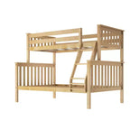 Max & Lily Lit superposé double sur toute la taille, Lits superposés en bois massif avec échelle pour enfants