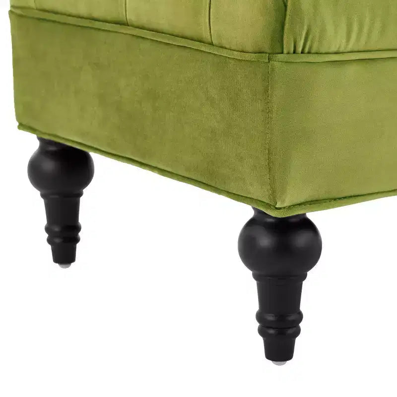 Banc de bout de lit moderne pour chambre à coucher, banc de fenêtre rembourré en velours avec 2 oreillers détachables pour salon ou entrée - Panipeachy