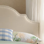 Tête de lit capitonnée en tissu réglable Grand lit/Très grand lit
