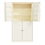 40,2x20x71,3 cm Grande armoire de cuisine sur pied avec 2 tiroirs, 2 étagères réglables et 8 compartiments de porte