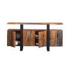 Buffet 4 portes Kappelman Grey Sheesham et Noir