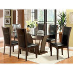 Ensemble de salle à manger 7 pièces Bind en bois massif avec étagères ouvertes par Furniture of America