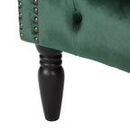 Fauteuil club contemporain capitonné avec clous de tapissier