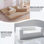 Canapé-lit convertible 5-en-1 de 80,7 po, velours côtelé, 544 kg, aucun assemblage requis