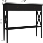 Console 47" avec tiroirs - 11,81P x 47,24L x 31,5H